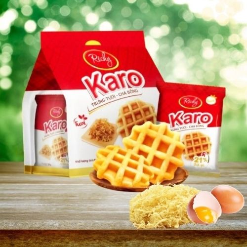 Bánh trứng tươi chà bông Karo Richy