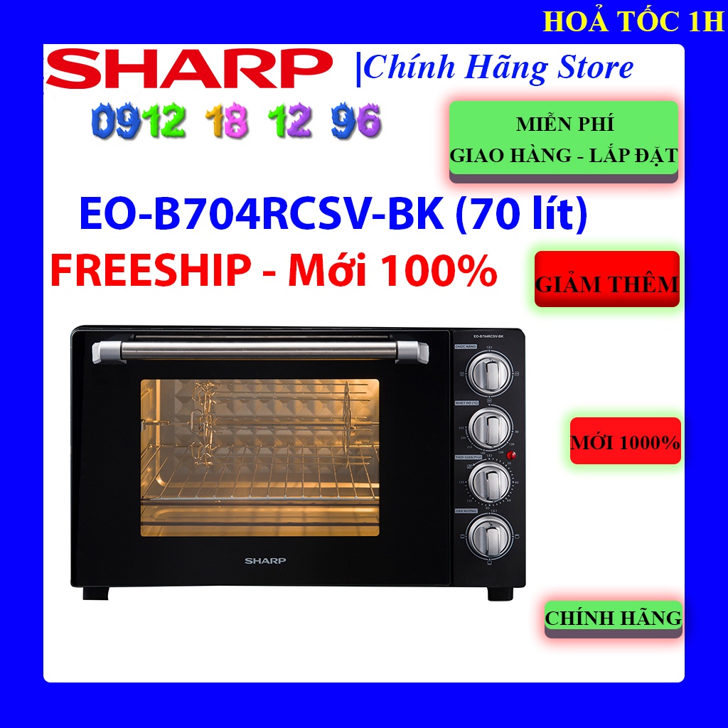 Lò nướng Sharp EO-B704RCSV-BK - 70 lít